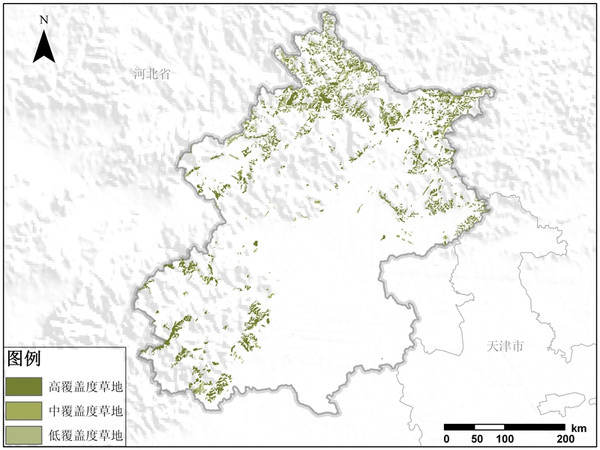 北京市草地资源空间分布产品——地理遥感信息服务